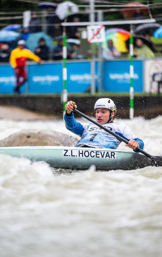 Žiga Lin Hočevar na tekmi v Augsburgu, kjer je zmagal na uvodni tekmi svetovnega pokala. | Foto: Kanu Schwaben Augsburg