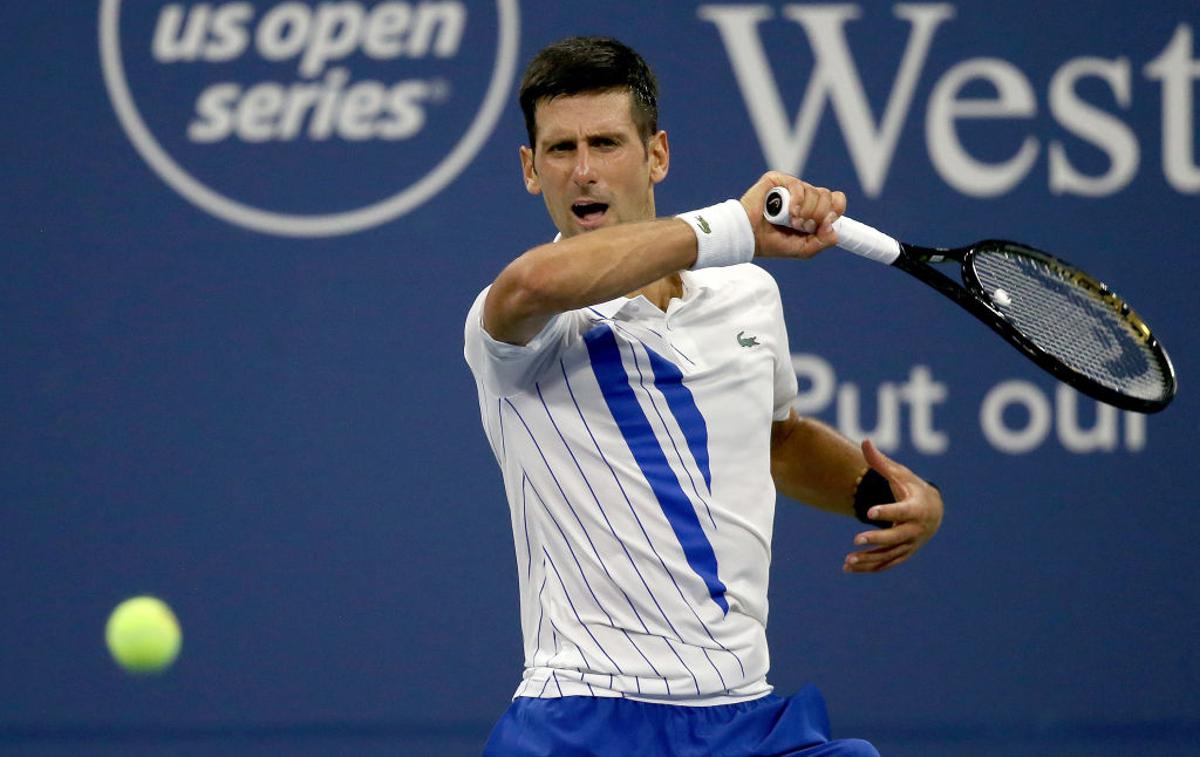 Novak Đoković | Srb Novak Đoković je napredoval v finale mastersa Cincinnati, kjer se bo pomeril s Kanadčanom črnogorskega porekla Milošem Raonićem. | Foto Guliver/Getty Images