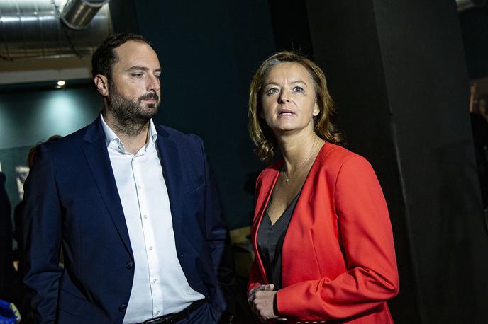 Klemen Žibert, Volitve za predsednika SD | Inštitut 1. maj sta leta 2022 ustanovila predsednica SD Tanja Fajon in danes nekdanji glavni tajnik SD Klemen Žibert. | Foto Ana Kovač