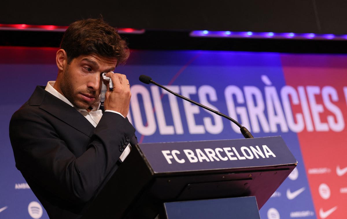 Sergi Roberto | Sergi Roberto se je od Barcelone poslovil v solzah. | Foto Reuters