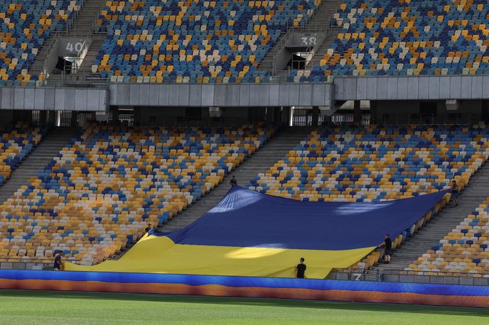 Šahtar Doneck Trening Kijev | Uvodna tekma ukrajinskega prvenstva v sezoni 2022/23 bo odigrana danes na praznem Olimpijskem stadionu v Kijevu. | Foto Reuters