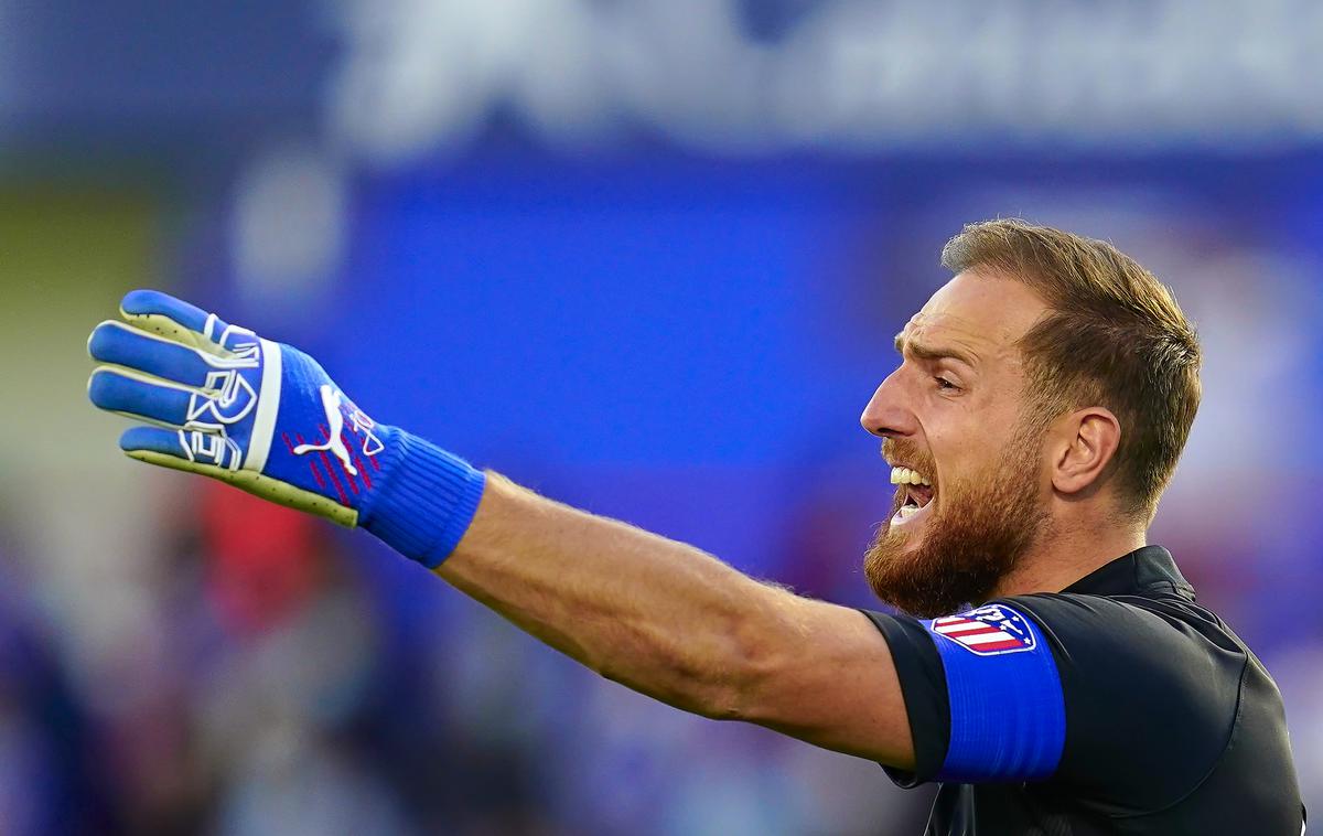 Jan Oblak | Jan Oblak je v sredo proslavljal jubilejno 200. zmago v la ligi. Več jih je v zgodovini kluba zbral le kapetan Koke. | Foto Guliverimage