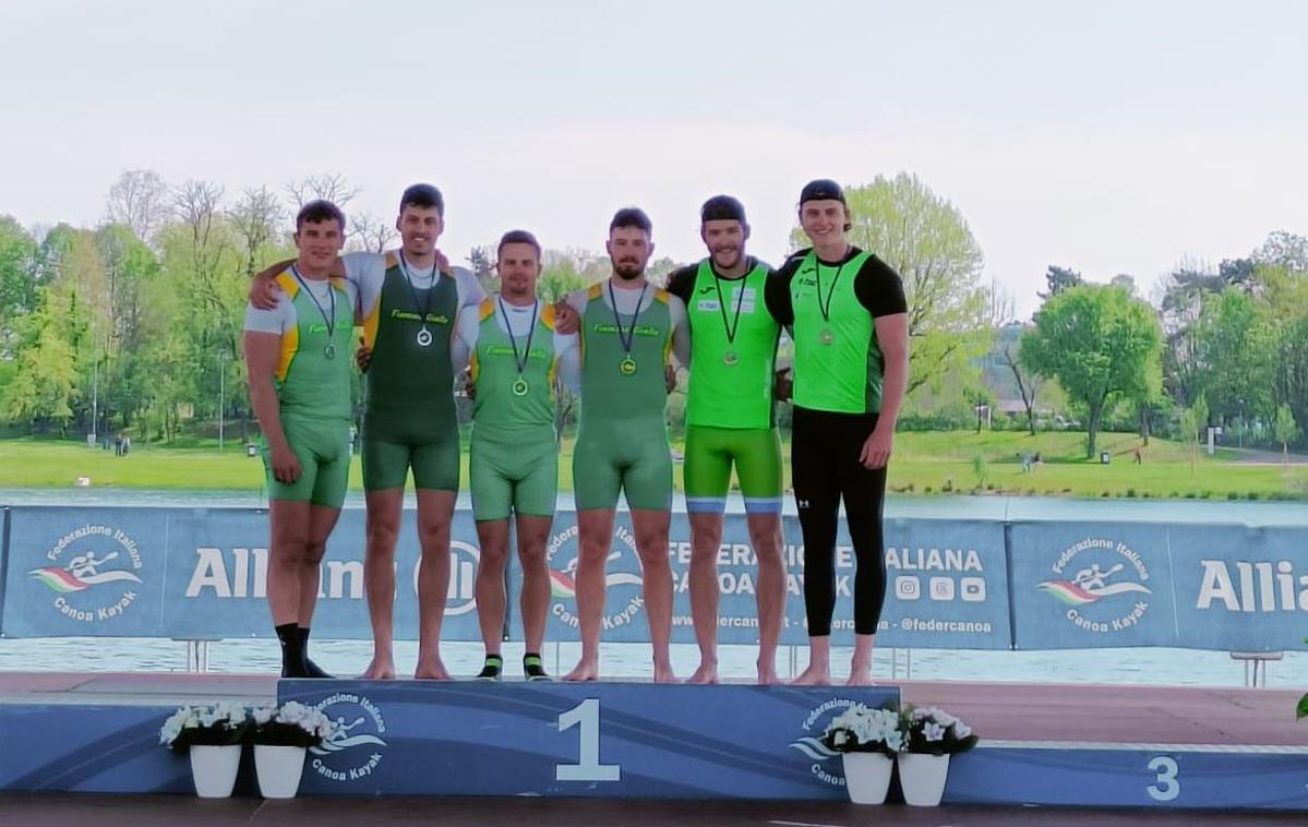 Slovenska reprezentanca sprint na mirnih vodah, Milano | Slovenski sprinterji na mirnih vodah so na močni regati v Milanu dosegli nekaj odmevnih uspehov. | Foto Kajakaška zveza Slovenije