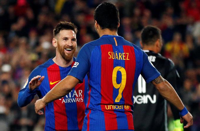 Lionel Messi in Luis Suarez sta velika prijatelja. | Foto: Reuters