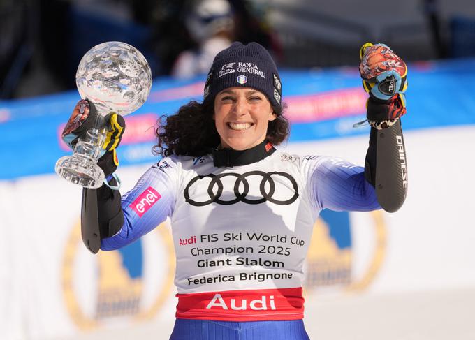 Federica Brignone je dvignila še tretji globus. | Foto: Reuters