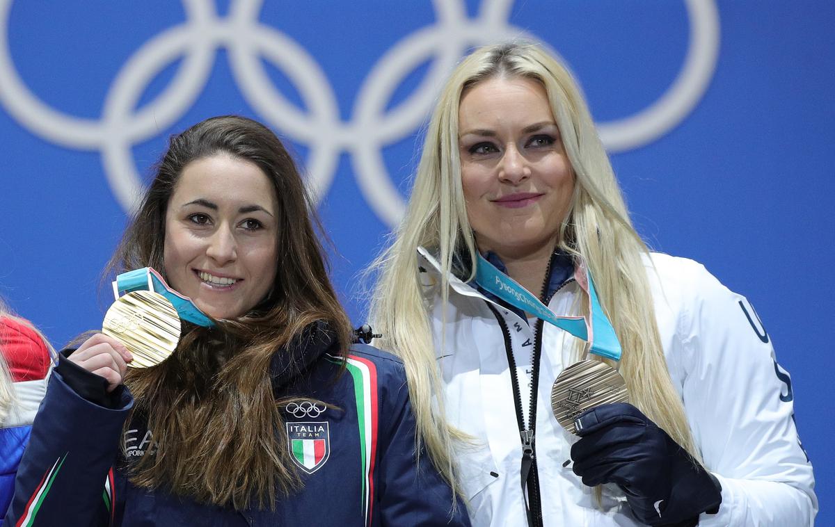 Sofia Goggia in Lindsey Vonn | Sofia Goggia in Lindsey Vonn sta se vrnili na smuči. | Foto Getty Images