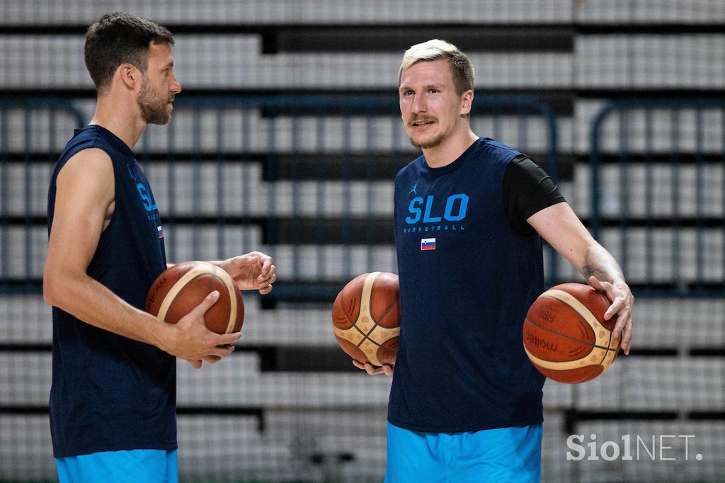 slovenska košarkarska reprezentanca trening