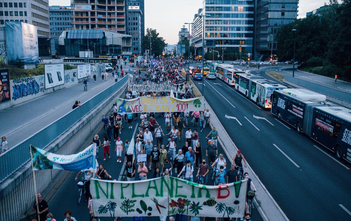 Protest Ljubljana | Foto STA