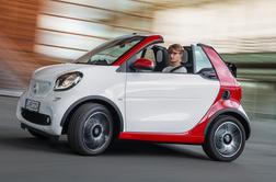 Novi smart fortwo cabrio: odpiranje strehe do polne hitrosti malčka