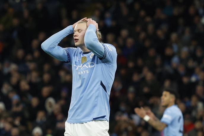 Erling Haaland | Manchester City se bo prihodnji mesec za vstopnico za osmino finala potegoval proti branilcu naslova Real Madridu ali pa vodilnemu nemškemu bundesligašu Bayern Münchnu. | Foto Reuters