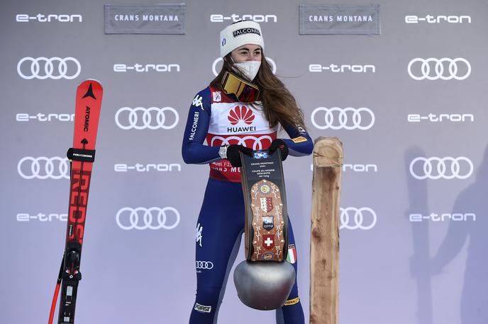 Sofia Goggia | Sofia Goggia se veseli nove zmage. V tej sezoni je dobila tri od štirih smukov. | Foto Guliverimage