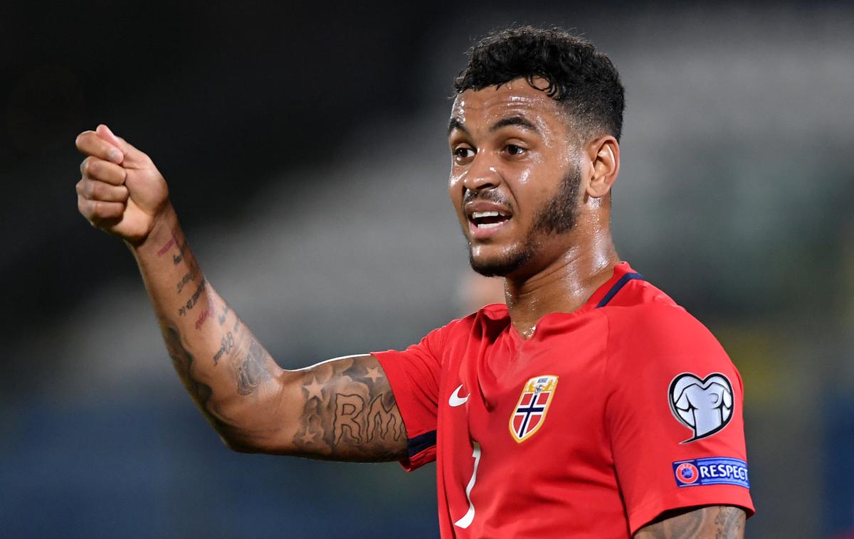 Joshua King | Joshua King je po mnenju Luke Krajnc najbolj nevaren norveški napadalec za slovenska vrata. | Foto Reuters