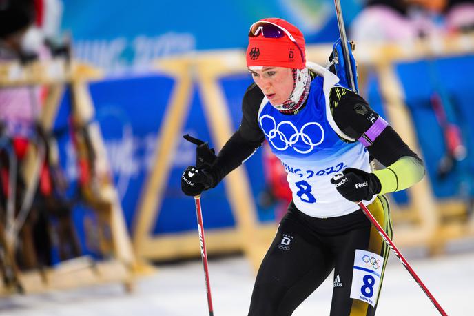 Denise Herrmann | Nemška biatlonka Denise Herrmann je osvojila zlato kolajno na posamični tekmi na 15 km na olimpijskih igrah. | Foto Guliverimage