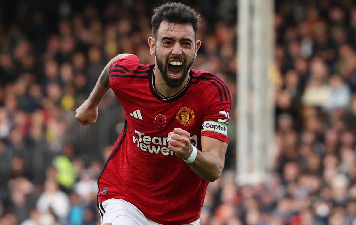 Manchester United Bruno Fernandes | Bruno Fernandes ostaja pri Unitedu. | Foto Reuters