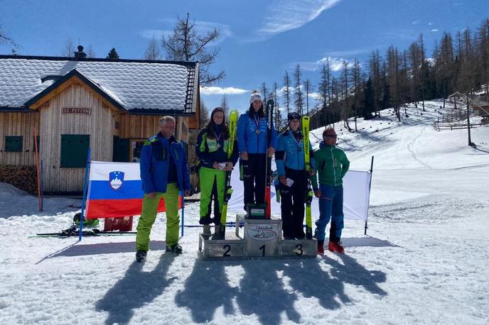 superveleslalom DP Andreja Slokar | Andreja Slokar je naslovu državne prvakinje v smuku dodala še naslov v superveleslalomu. | Foto SloSki