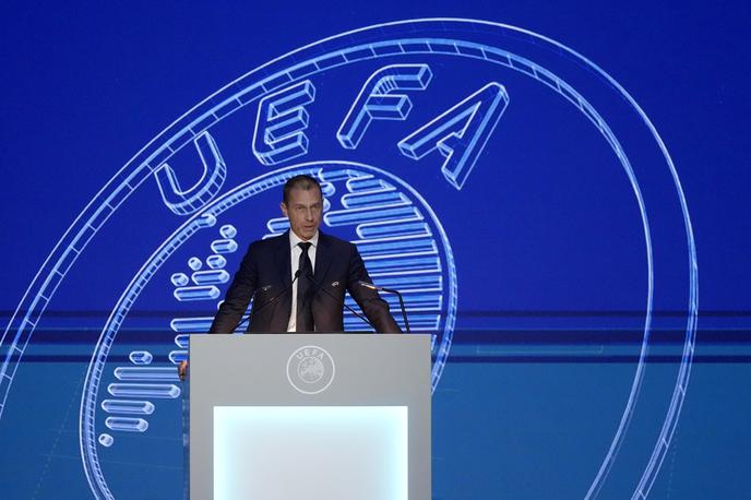 Uefa Aleksander Čeferin | Aleksander Čeferin še štiri leta ostaja prvi mož evropskega nogometa. | Foto Guliver Image