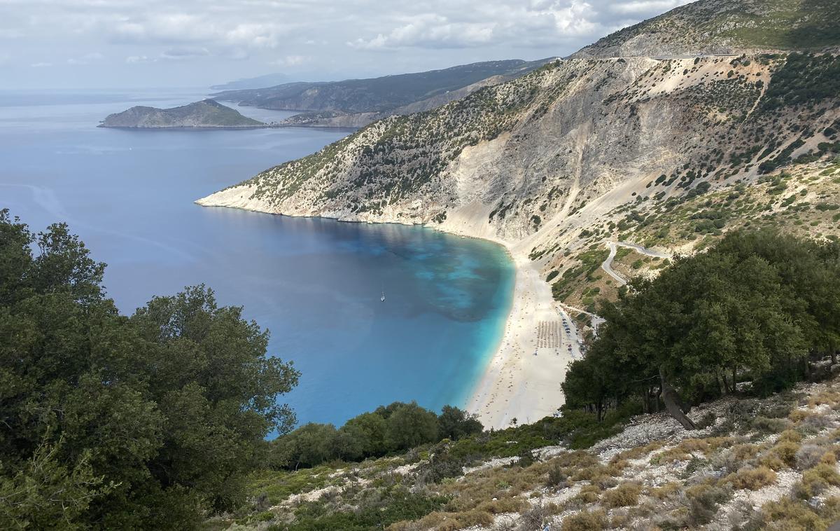 iphone | Posneto z iPhonom 11 Pro Max na grškem otoku Kefalonija. Pogled na plažo Myrtos.  | Foto Branka Grbin