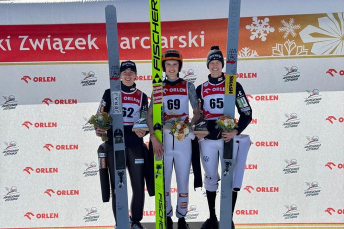 Žiga Jančar in Rok Oblak. | Žiga Jančar in Rok Oblak sta se uvrstila na stopničke. | Foto SloSki