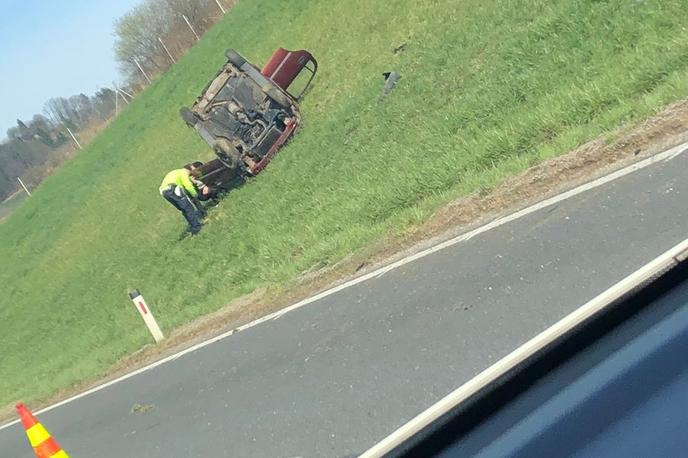 Nesreča na štajerski avtocesti | Foto Bralka