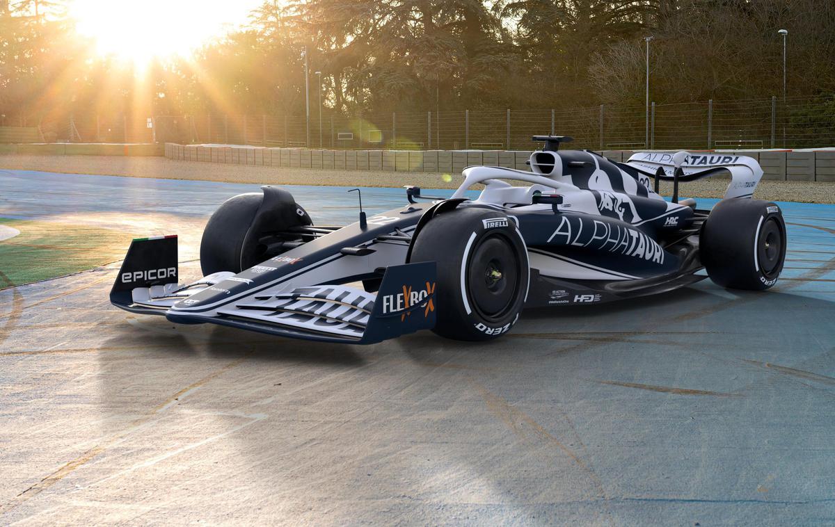 Alpha Tauri | To je AT03, novi dirkalnik ekipe formule 1 Alpha Tauri. | Foto Alpha Tauri Racing