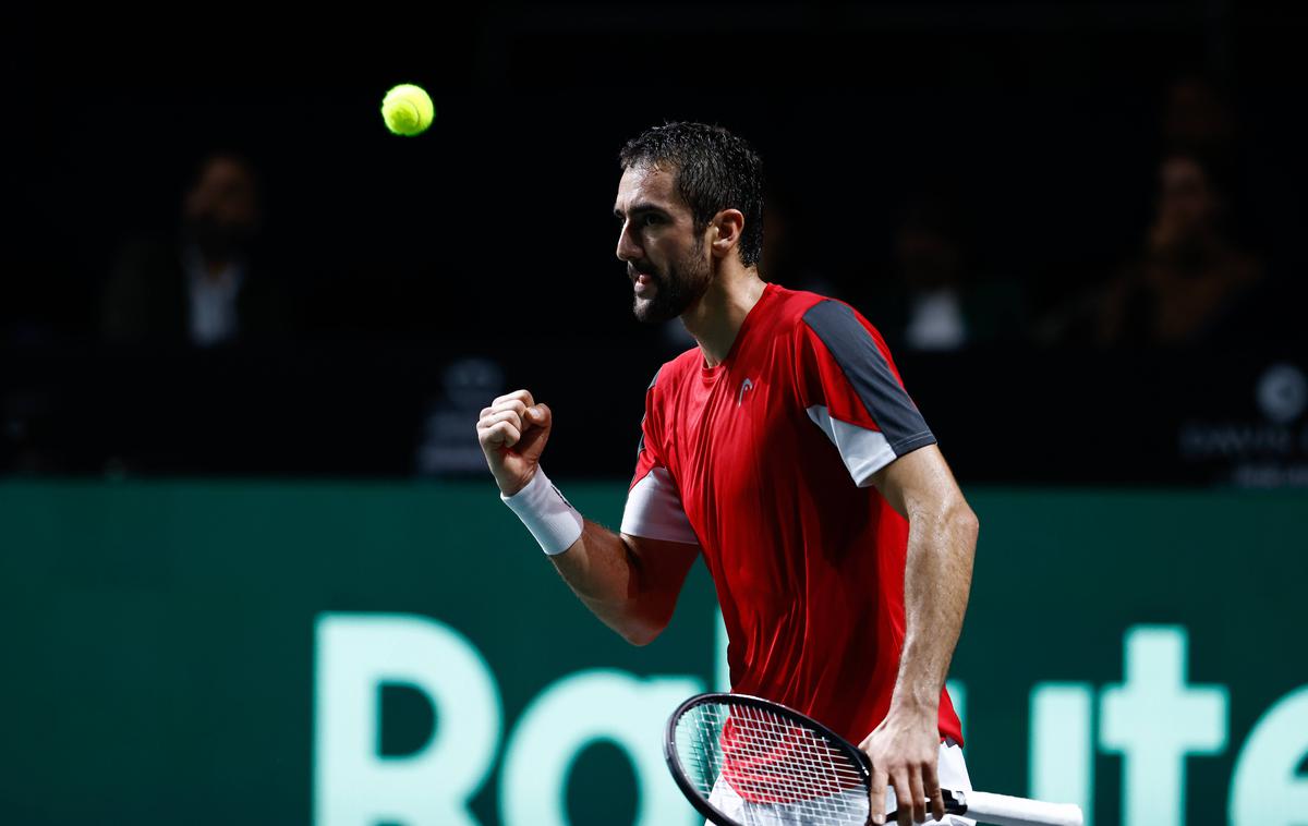 Marin Čilić | Marin Čilić je z zmago nad Pablom Carreno-Busto Hrvatom priboril drugo točko in napredovanje v polfinale. | Foto Guliverimage