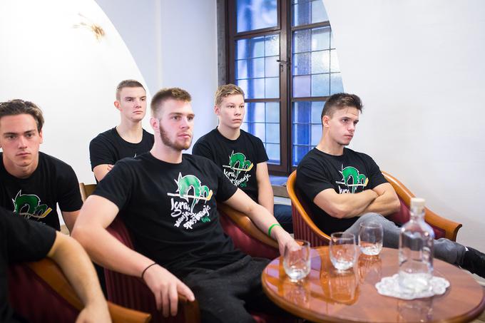 HK Olimpija novinarska konference Slovenske železnice | Foto: Žiga Zupan/Sportida