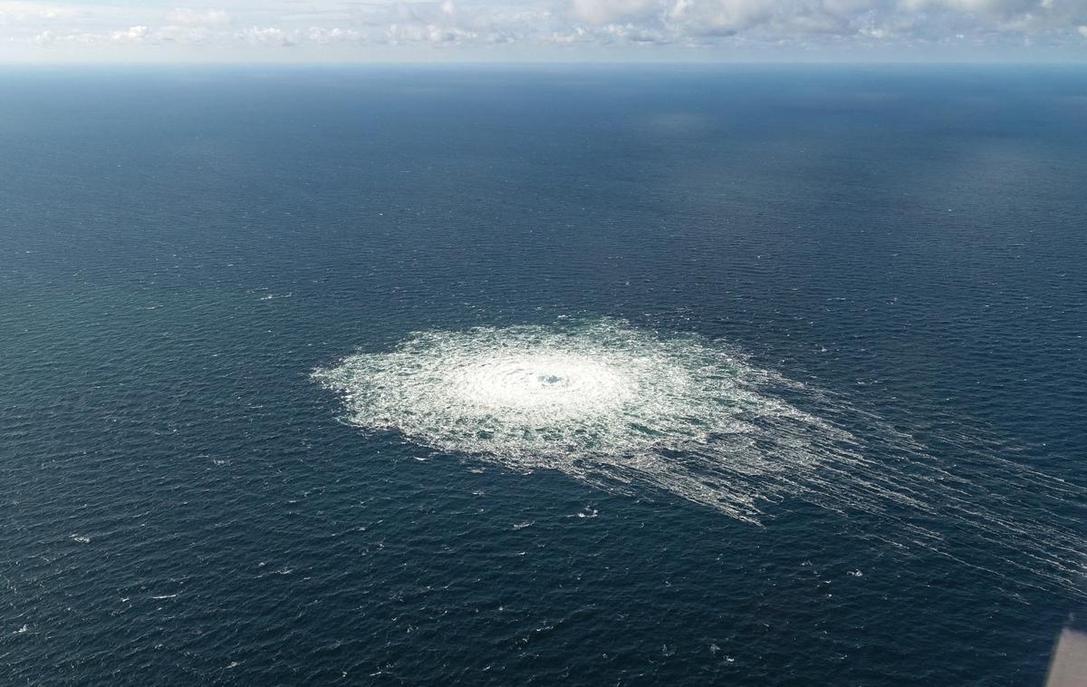 plin, uhajanje, Severni tok | Odgovornosti za podvodne eksplozije septembra lani pri danskem otoku Bornholm ni prevzel še nihče. | Foto Reuters