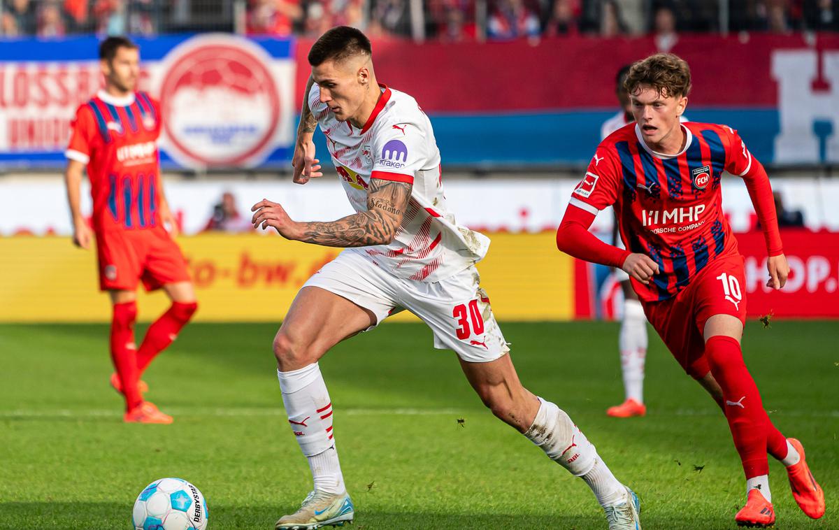 Benjamin Šeško RB Leipzig | Benjamin Šeško je z Leipzigom zmagal. | Foto Guliverimage