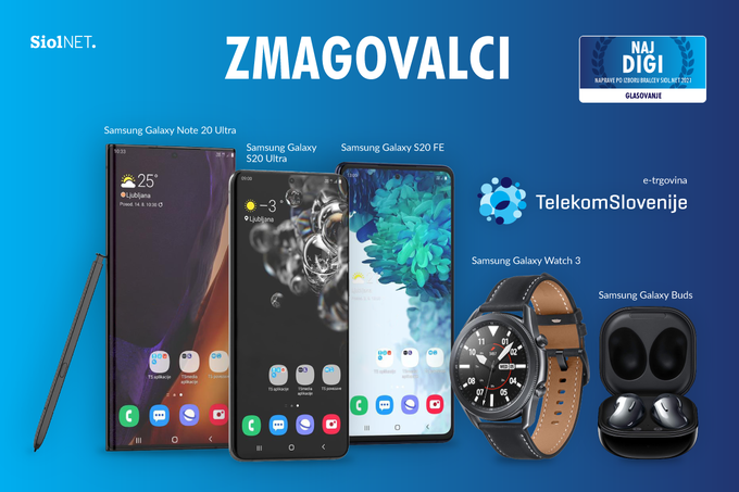 Zmagovalci vseh letošnjih kategorij izbora Naj Digi | Foto: TSmedia