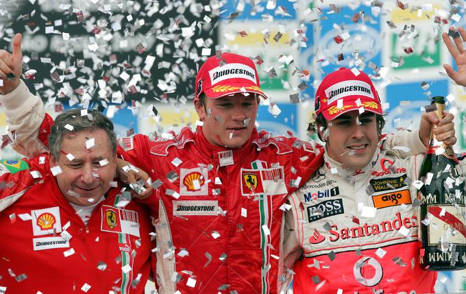 Kimi Räikkönen je zmagovalec 21 dirk in prvak iz sezone 2007. | Foto: AP / Guliverimage