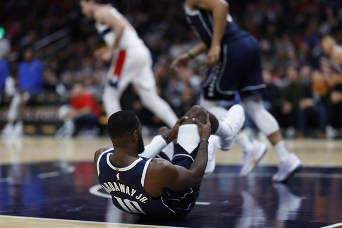 Tim Hardaway Jr. je bil prvi strelec srečanja, tekmo pa je zaradi bolečin v kolenu sklenil predčasno. | Foto: Reuters