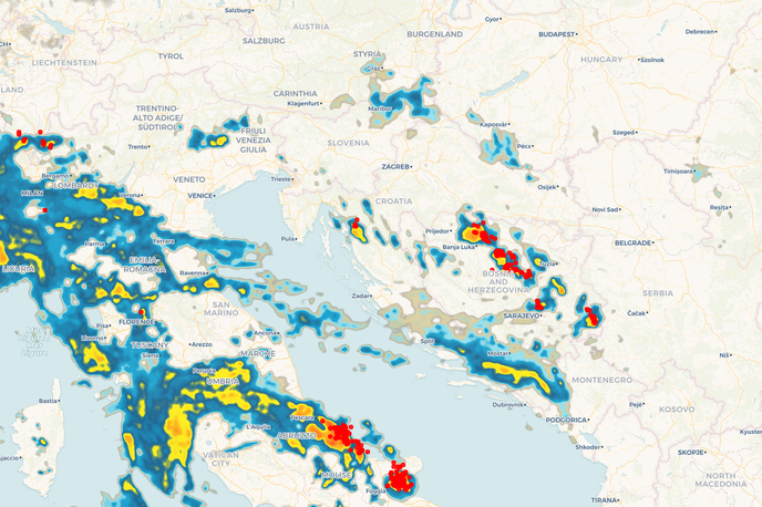 Neverin | Možne bodo padavine in plohe, lahko tudi močnejši nalivi.  | Foto Neverin.hr