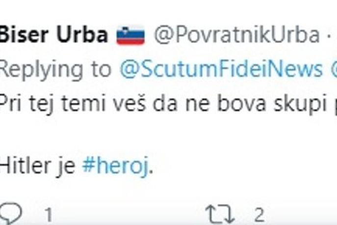 Twitter | Tvit, ki je sprožil številne obsodbe in burne odzive. | Foto Twitter