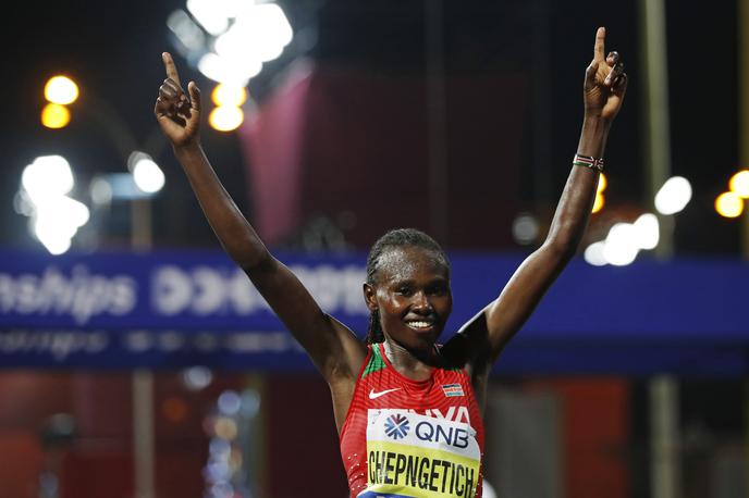 Ruth Chepngetich | Ruth Chepngetich je za pol minute izboljšala svetovni rekord v polmaratonu. | Foto Guliverimage