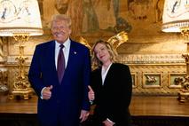 Donald Trump in Giorgia Meloni