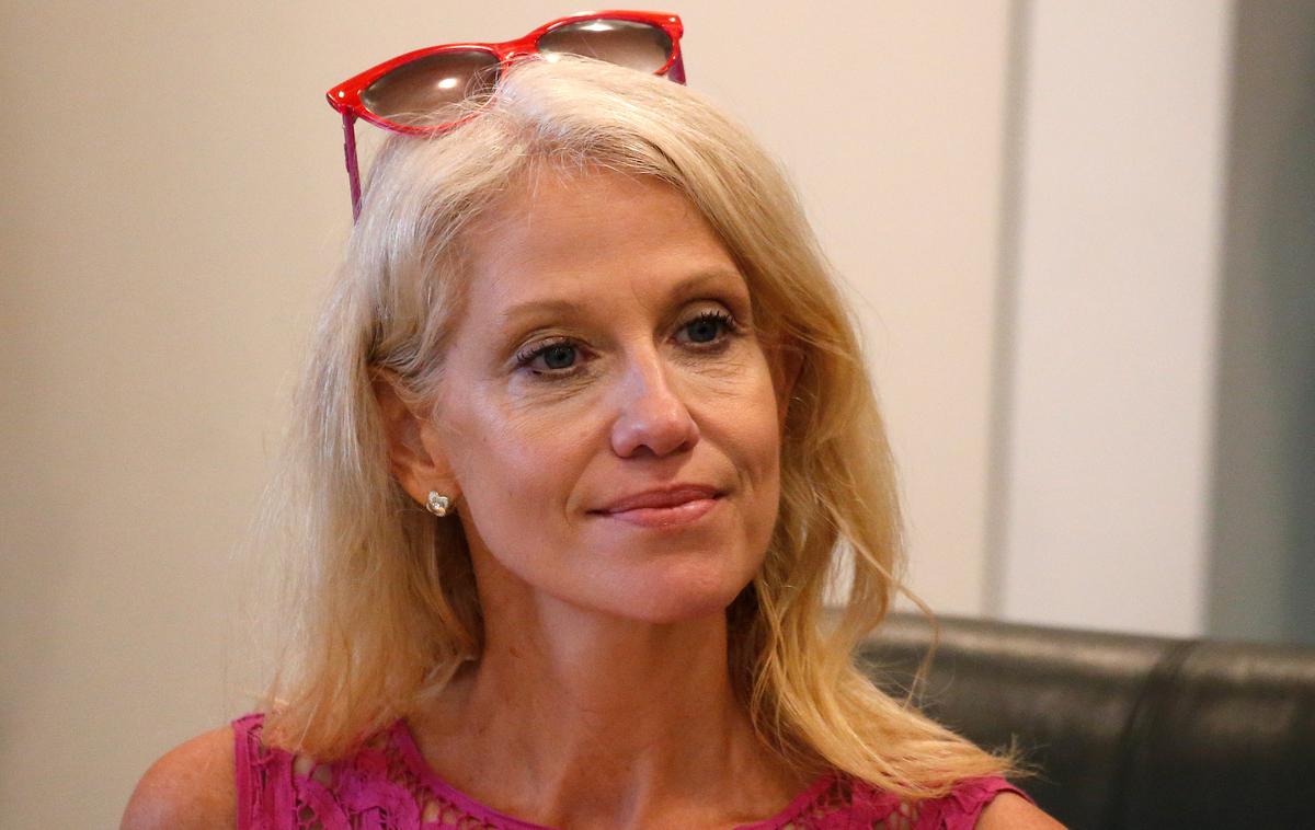 KellyAnne Conway | "Ne povezujte Trumpa z vsem, kar se zgodi na tem svetu. To je napaka številka ena," pravi Kellyanne Conway.  | Foto Reuters