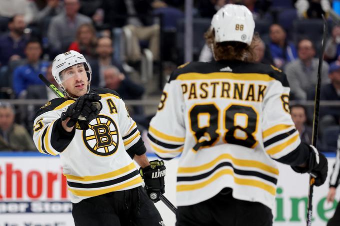 David Pastrnak je proti Montrealu prispeval zadetek in tri podaje. | Foto: Reuters