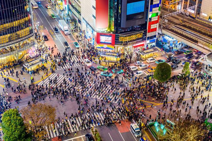 Križišče, prehod za pešce, Shibuya, Šibuja | Foto: Thinkstock