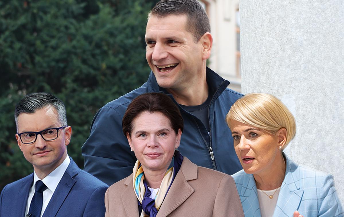 Zoran Stevanović, Marjan Šarec, Alenka Bratušek, Aleksandra Pivec | V parlament bi se uvrstilo sedem strank, od zadnje raziskave bi parlamentarni prag spet prestopila stranka Resnic.ca Zorana Stevanovića.  | Foto Bojan Puhek/STA