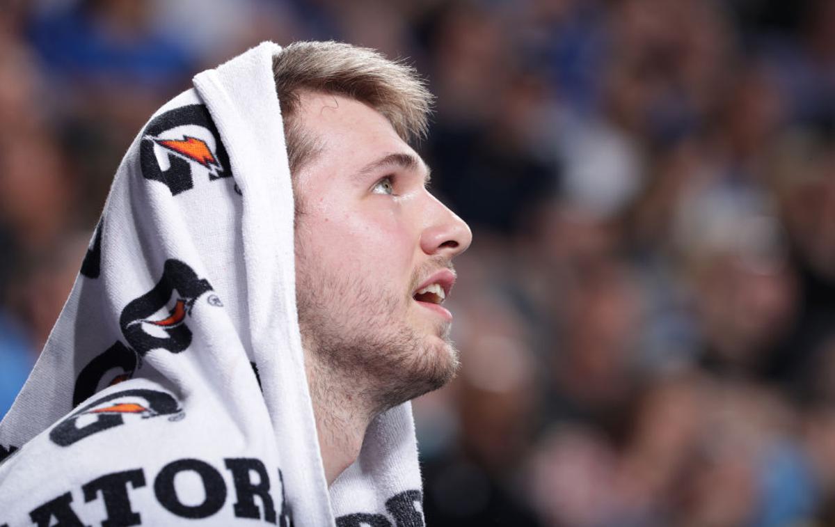 Luka Dončić | Luka Dončić zaradi poškodbe stegenske mišice ni kandidiral za dvoboj v Oklahomi. | Foto Gulliver/Getty Images