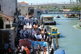 Protest v Benetkah proti vstopnini