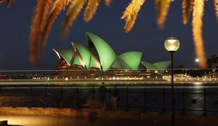 Zelene piramide in sydneyjska opera za svetega Patrika