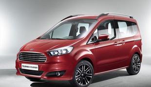 Ford tourneo courier – križanec med dostavnikom in enoprostorcem za aktivne družine