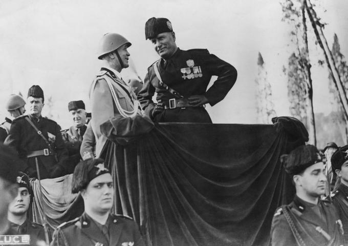 Domovina fašizma je Italija, kjer je to gibanje, ki ga je vodil nekdanji socialist Benito Mussolini, nastalo po prvi svetovni vojni.  | Foto: Getty Images