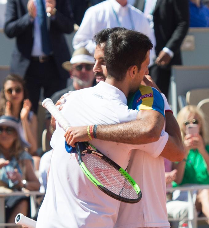 Novak Đoković in Carusopo na dvoboju OP Francije leta 2019. | Foto: Guliverimage/Vladimir Fedorenko