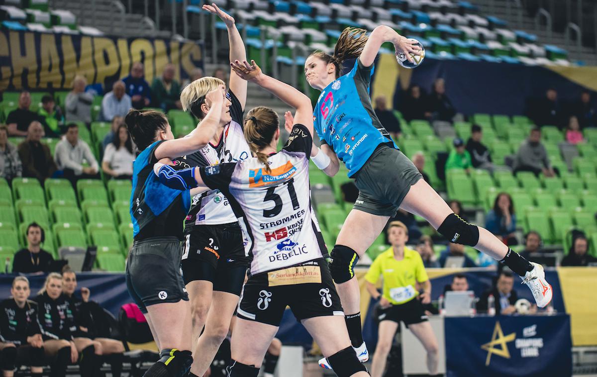 Liga prvakinj, četrtfinale: Krim Mercator - Vipers Kristiansand | Krimovke so izgubile prvo tekmo četrtfinala lige prvakinj. | Foto Grega Valančič/Sportida