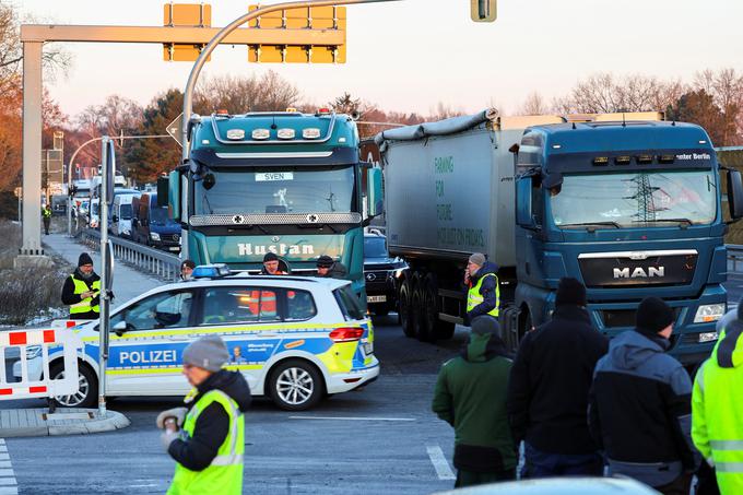 kmetje, protest, Nemčija, blokada, traktor | Foto: Reuters