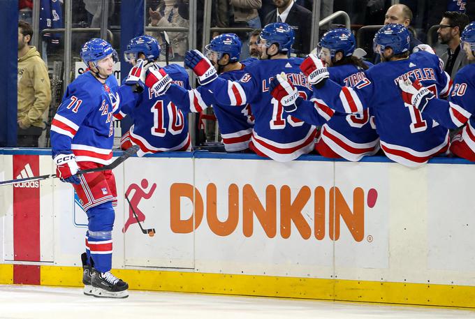 New York Rangers so na srečanju vodilnih moštev vzhodne konference s 7:4 v gosteh premagali Boston Bruins.  | Foto: Reuters