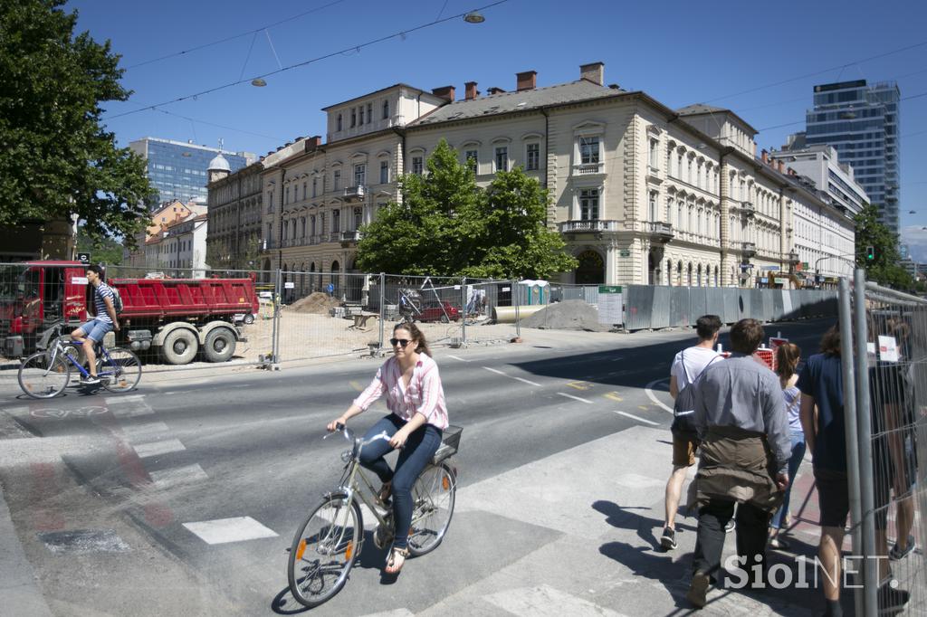 Prenova Gosposvetske ceste v Ljubljani.