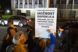 Protest kolesarjev 1. oktober 2021.